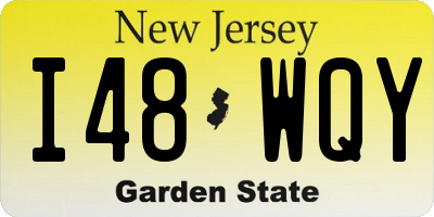 NJ license plate I48WQY