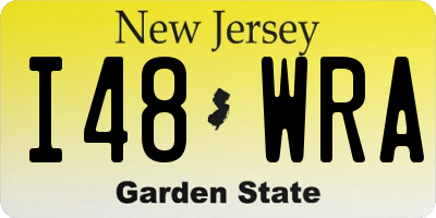 NJ license plate I48WRA