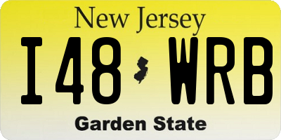 NJ license plate I48WRB