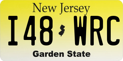 NJ license plate I48WRC