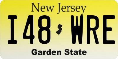 NJ license plate I48WRE