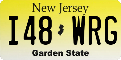 NJ license plate I48WRG