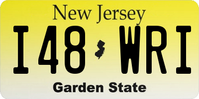 NJ license plate I48WRI