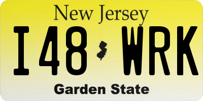 NJ license plate I48WRK