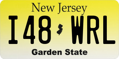 NJ license plate I48WRL