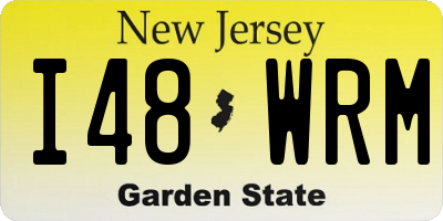 NJ license plate I48WRM