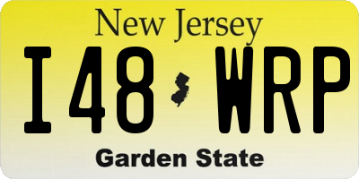 NJ license plate I48WRP