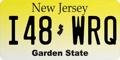 NJ license plate I48WRQ