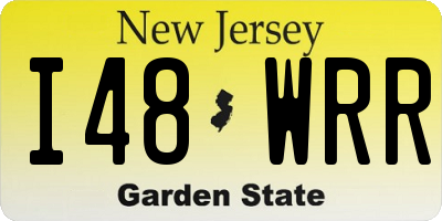 NJ license plate I48WRR