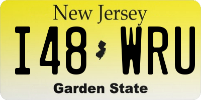 NJ license plate I48WRU