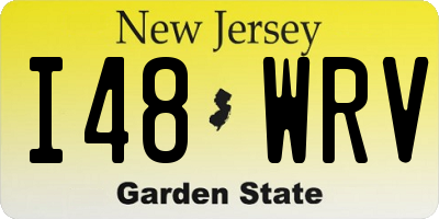 NJ license plate I48WRV