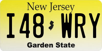 NJ license plate I48WRY