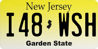 NJ license plate I48WSH