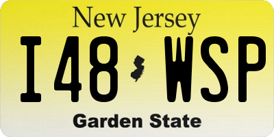 NJ license plate I48WSP