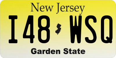 NJ license plate I48WSQ