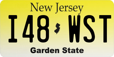 NJ license plate I48WST