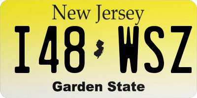 NJ license plate I48WSZ