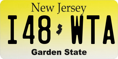 NJ license plate I48WTA