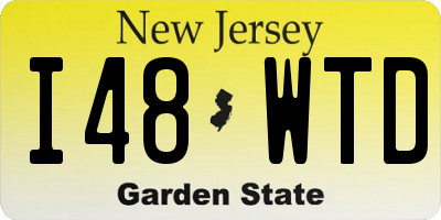 NJ license plate I48WTD