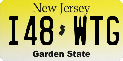 NJ license plate I48WTG