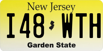 NJ license plate I48WTH
