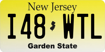 NJ license plate I48WTL
