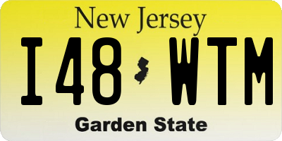 NJ license plate I48WTM