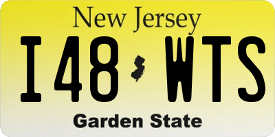 NJ license plate I48WTS