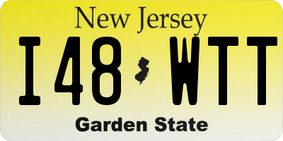 NJ license plate I48WTT