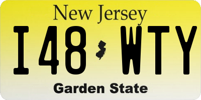 NJ license plate I48WTY