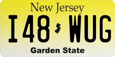 NJ license plate I48WUG