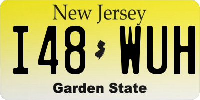 NJ license plate I48WUH