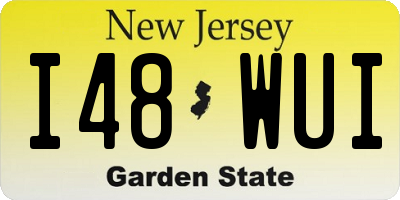 NJ license plate I48WUI