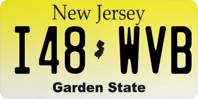 NJ license plate I48WVB
