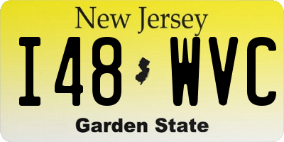 NJ license plate I48WVC