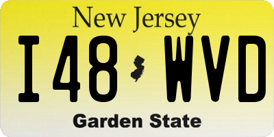 NJ license plate I48WVD