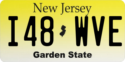 NJ license plate I48WVE