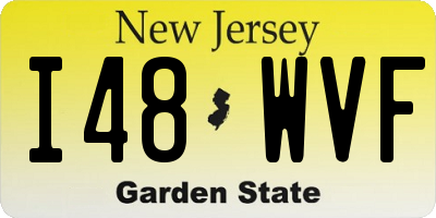 NJ license plate I48WVF