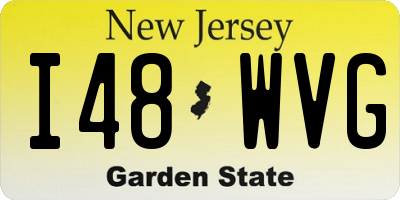 NJ license plate I48WVG