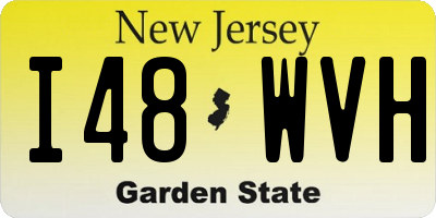 NJ license plate I48WVH