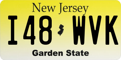 NJ license plate I48WVK