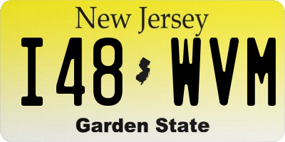 NJ license plate I48WVM