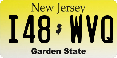 NJ license plate I48WVQ