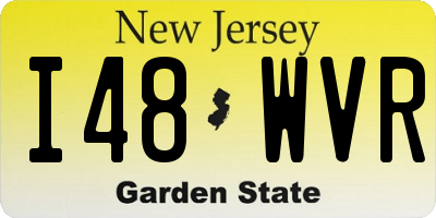 NJ license plate I48WVR
