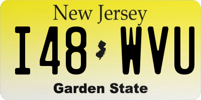 NJ license plate I48WVU