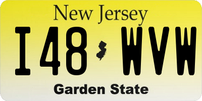 NJ license plate I48WVW