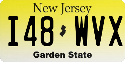 NJ license plate I48WVX