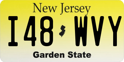 NJ license plate I48WVY