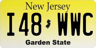 NJ license plate I48WWC