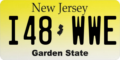 NJ license plate I48WWE